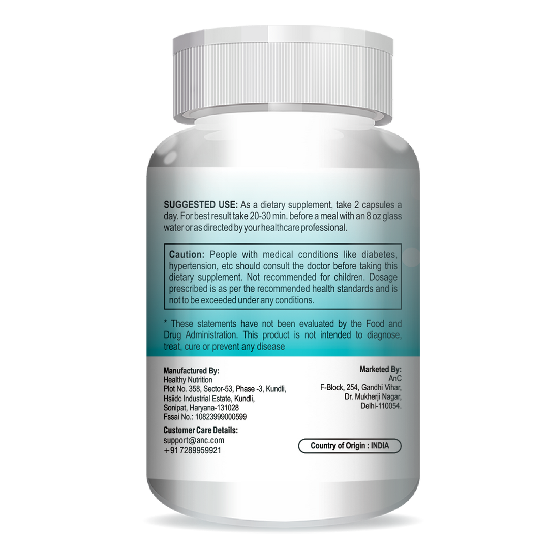 ANC Crystalix Eye Supplement Lutein, Zeaxanthin, Vitamin A, Vitamin B2, Vitamin E Support Eye Health, Helps in Improve Vision, Kids & Adults, Digital Safe Guard, Blue Light, Veg 60 Capsules