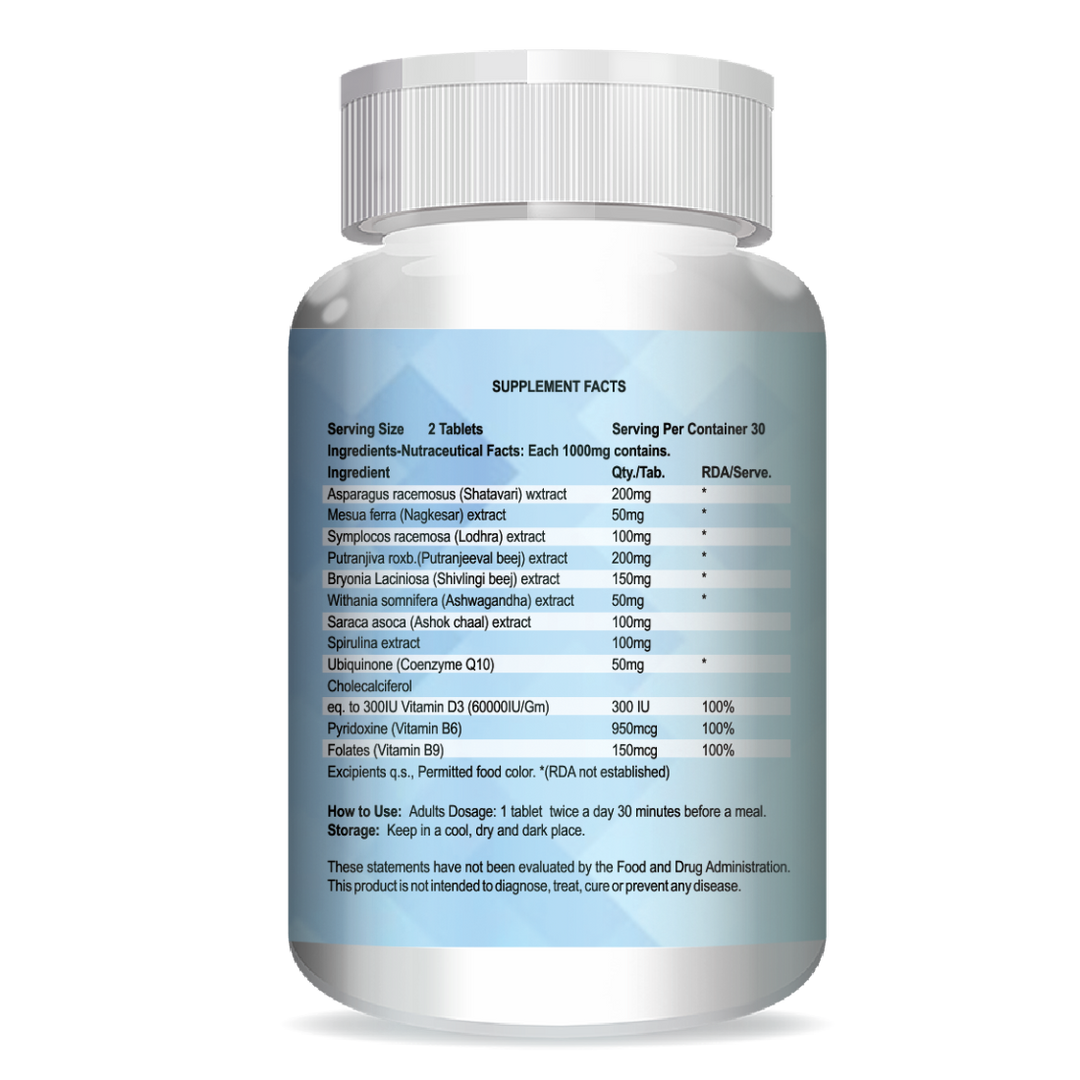 ANC Concivo Women fertility supplement | Facilitate natural coception | Natural conceive tablets | Fertility booster tablets | Nutrition For Women Planning Pregnancy | Supports Timely Ovulation | 60 Veg Tablets