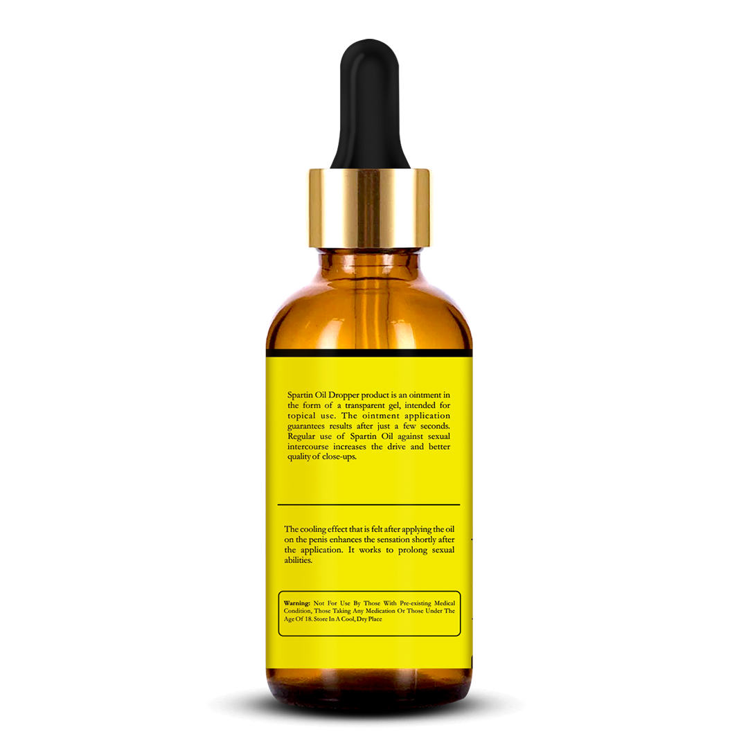 ANC Spartin Oil for Men | Stamina Booster & Energy Support | Enhances Performance, Vitality & Strength | Muscle & Endurance Support | Enriched with Saponins 30 ML