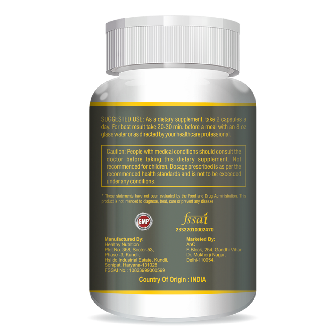 ANC PCOS Supplement - 40:1 Ratio 2000mg Myo-Inositol to 50mg with PCOS Vitamins & Minerals for women 60 Capsules