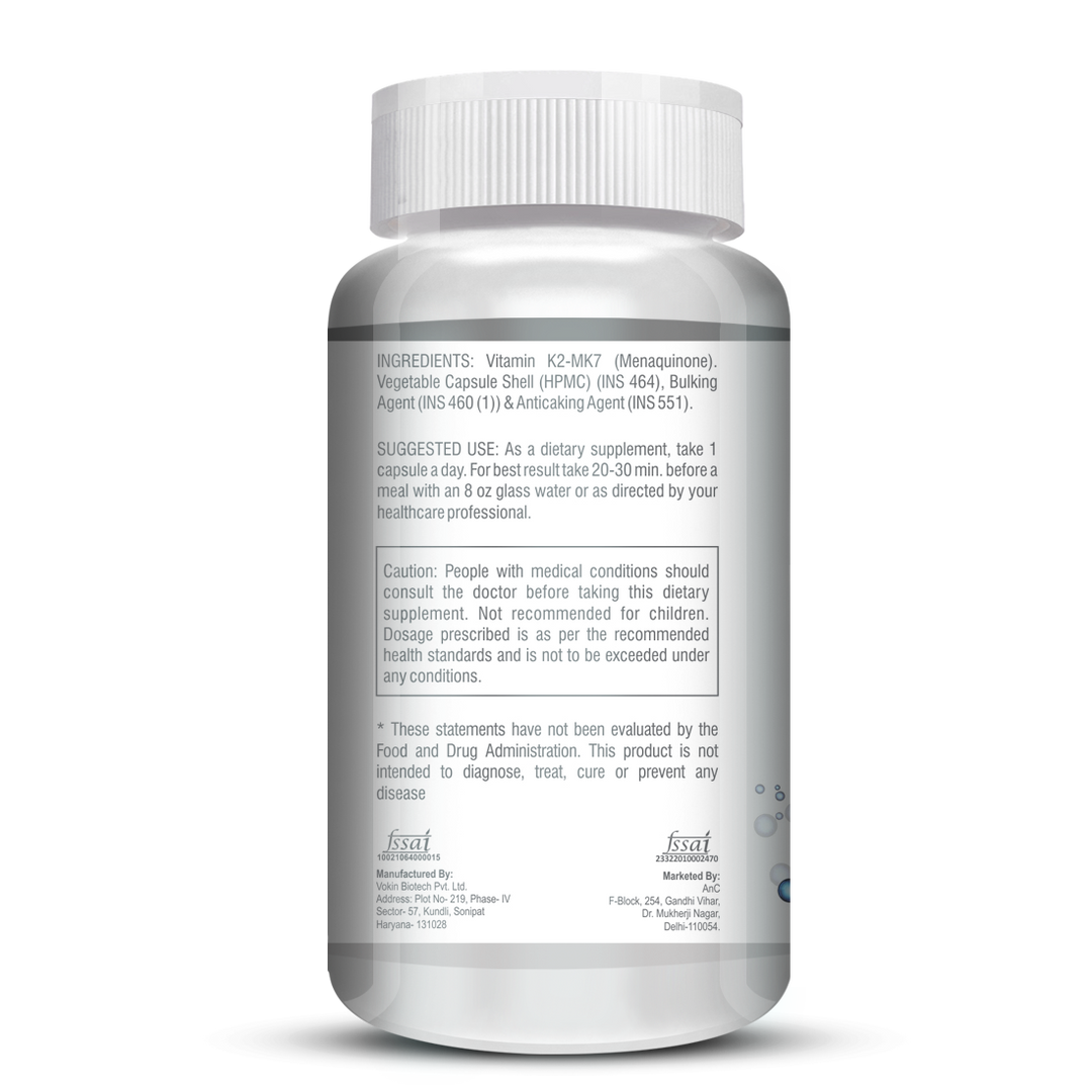 ANC Vitamin K2 MK-7- Support Bone & Heart Health - 55mcg – (90 Capsules)