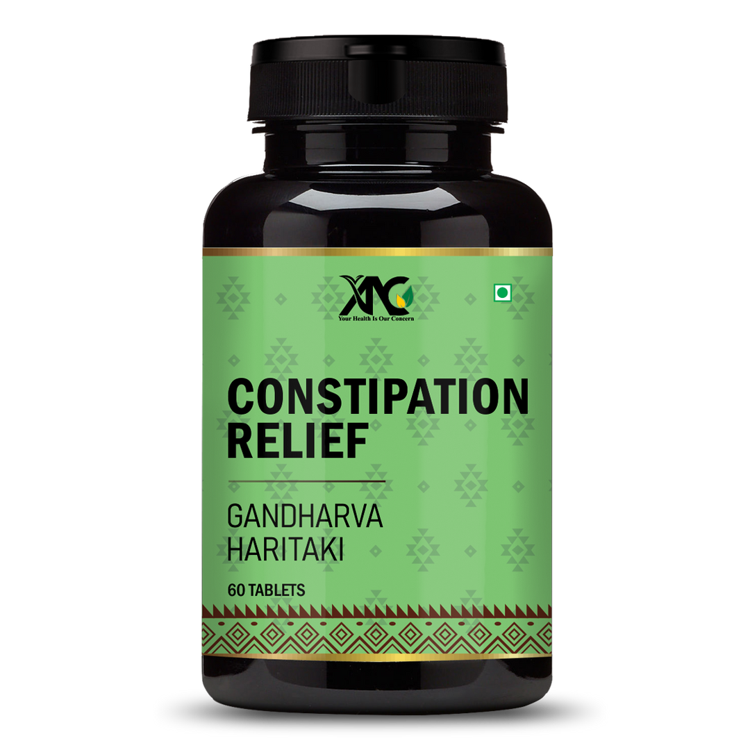 ANC Constipation Fast Relief Medicine | Ayurvedic Colon Cleanser For Gut health | Natural Laxative Haritaki Castor Oil Improves Digestion |Goodbye Isabgol, Powder, Triphala | (60 Tablets)