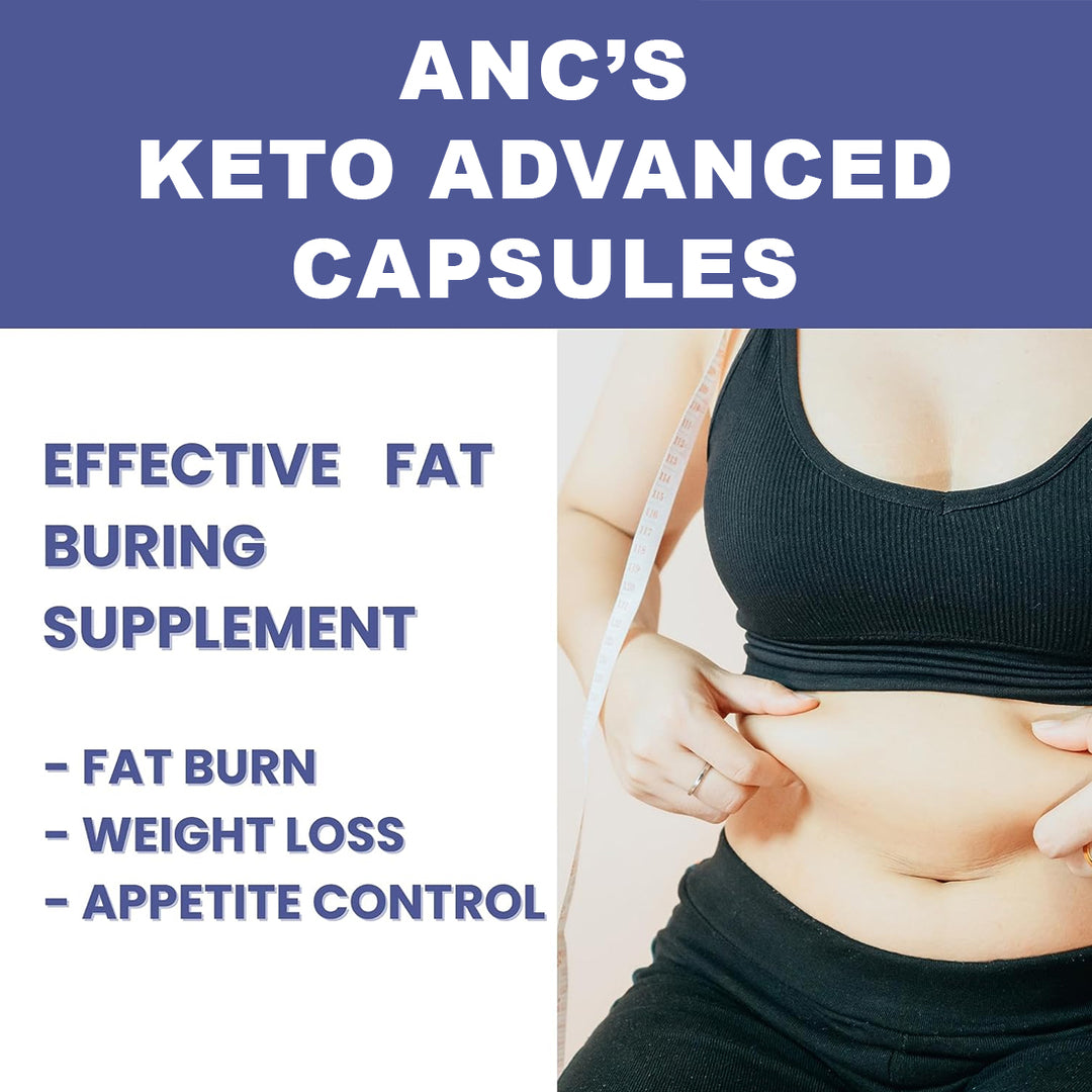 ANC Keto Advaced Weight Loss Formula with Green Tea Extract | Garcinia Combogia (60 Capsules) For Men & Women
