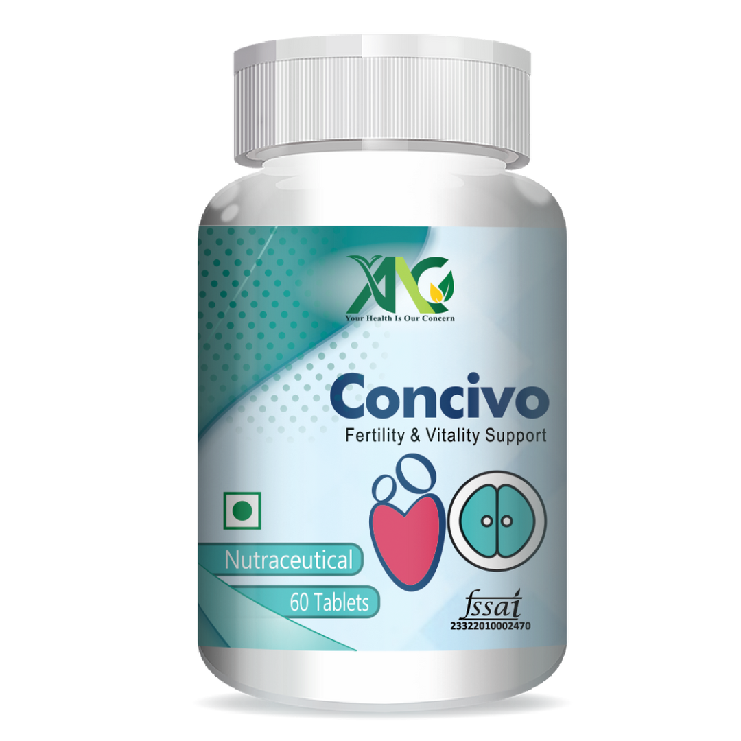 ANC Concivo Women fertility supplement | Facilitate natural coception | Natural conceive tablets | Fertility booster tablets | Nutrition For Women Planning Pregnancy | Supports Timely Ovulation | 60 Veg Tablets