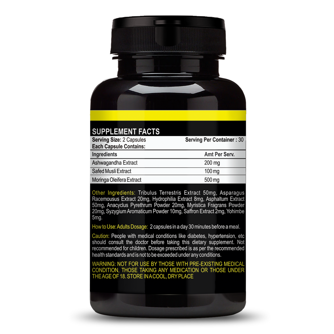 ANC Spartin for Men | Stamina Booster & Energy Support | Enhances Performance, Vitality & Strength | Muscle & Endurance Support | Enriched with Saponins | 60 Capsule