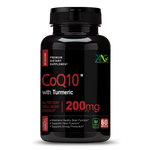 Load image into Gallery viewer, ANC High Absorption CoQ10 with Turmeric - Antioxidant Nutritional Supplements, Heart Health &amp; Healthy Brain Function -Ubiquinol for Mitochondrial Health - Extra Strength Coenzyme Q10 200mg 60 Capsules
