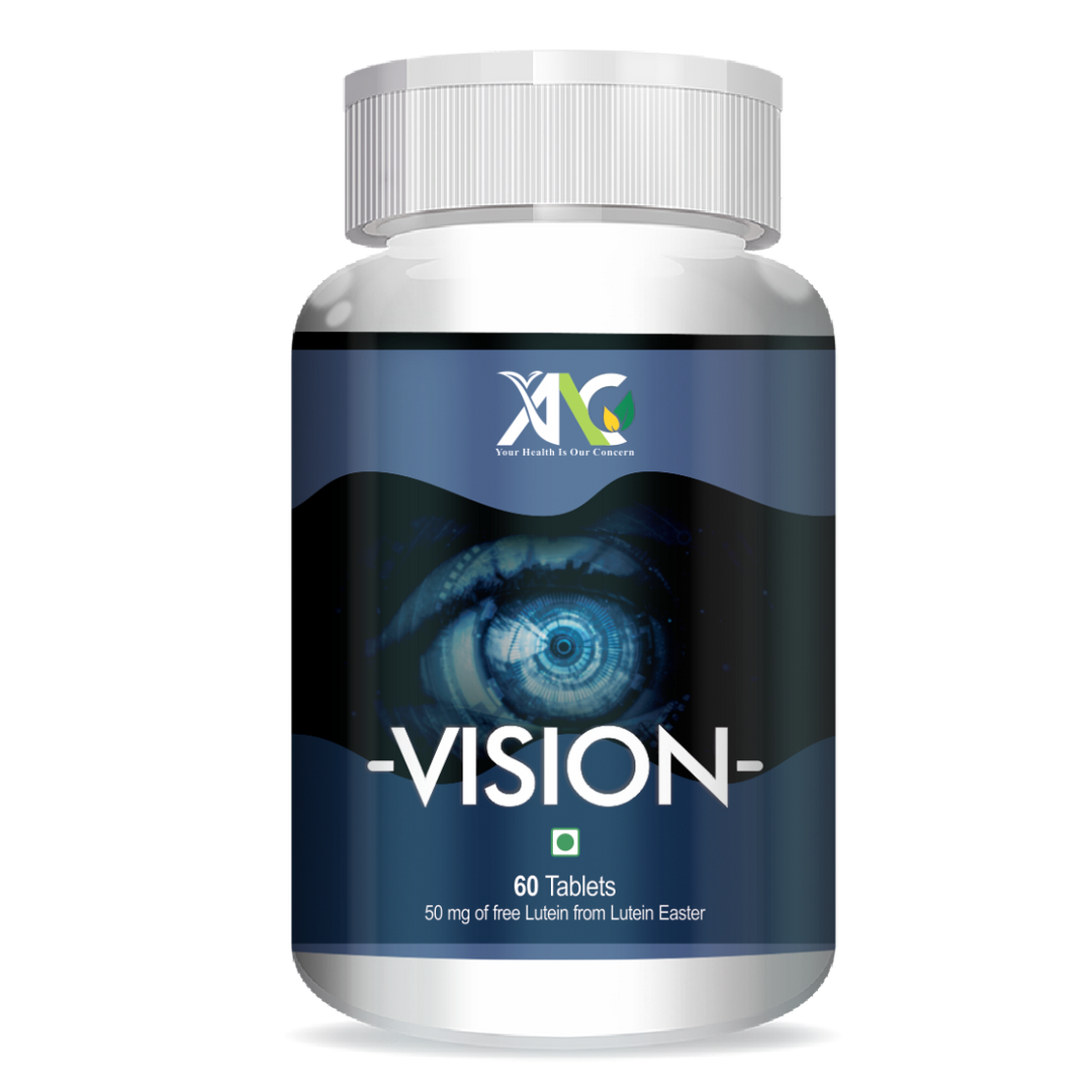 ANC Vision Eye Vitamins good for Eyes with Lutein & Zeaxanthin | Fights Low Eye Vision, Dry Eyes & Retina Health Protects from UV & Blue Light Defence 60 Tablets
