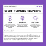 Load image into Gallery viewer, ANC High Absorption CoQ10 with Turmeric - Antioxidant Nutritional Supplements, Heart Health &amp; Healthy Brain Function -Ubiquinol for Mitochondrial Health - Extra Strength Coenzyme Q10 200mg 60 Capsules
