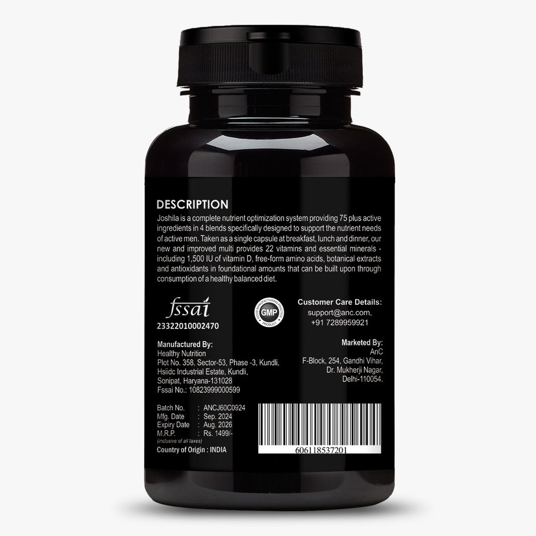 ANC Joshila for Strength, Energy & Performance -Veggie  (60 Capsules)