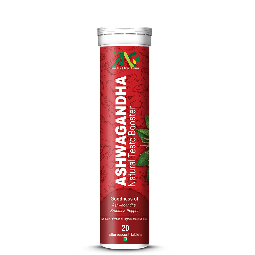 ANC Ashwagandha Tablets For Vitality & Relieves Stress, Naturally Boosts Energy & Stamina, Improves Immune System 20 Effervescent Tablets