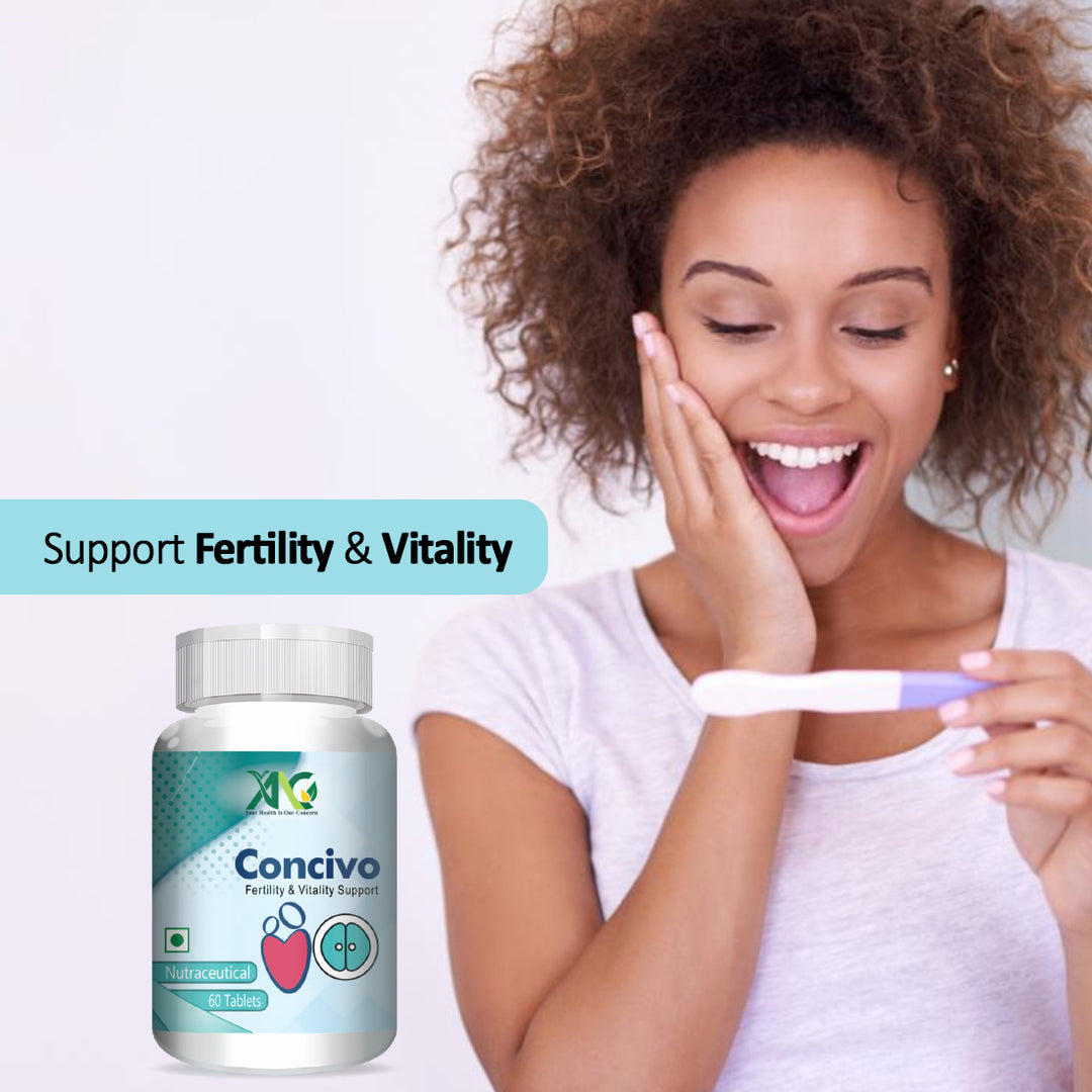 ANC Concivo Women fertility supplement | Facilitate natural coception | Natural conceive tablets | Fertility booster tablets | Nutrition For Women Planning Pregnancy | Supports Timely Ovulation | 60 Veg Tablets