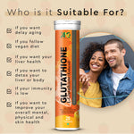 Load image into Gallery viewer, ANC L-Glutathione 600mg With Vitamin C for Glowing Skin, Antioxidants, Skin Lightening,Detoxification Pigmentation, and Tan Removal For Men &amp; Women- 20 Effervescent Tablets

