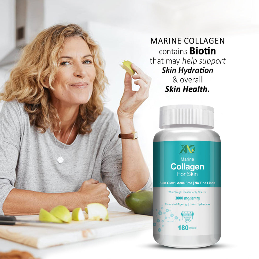 ANC Marine Collagen 3000Mg With Biotin & Vitamin C For Skin, Healthy Hair, Nails & Joints 180 Tablets