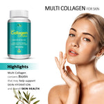 Load image into Gallery viewer, ANC Hydrolyzed Multi Collagen Peptide with all 5 Types of Collagen Including TYPE I, II, III, V &amp; X Supports Skin, Hair, Nails &amp; Joints 120 Tablets
