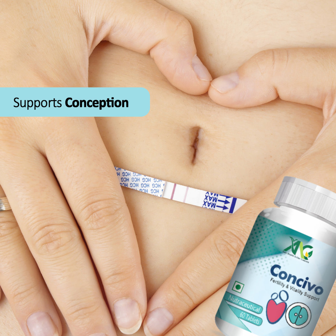 ANC Concivo Women fertility supplement | Facilitate natural coception | Natural conceive tablets | Fertility booster tablets | Nutrition For Women Planning Pregnancy | Supports Timely Ovulation | 60 Veg Tablets
