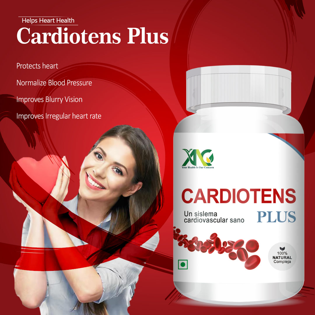 ANC CARDIOTENS PLUS with Arjuna Extract & Moringa Extract Heart Health Supplement (60 Capsules) for Men & Women