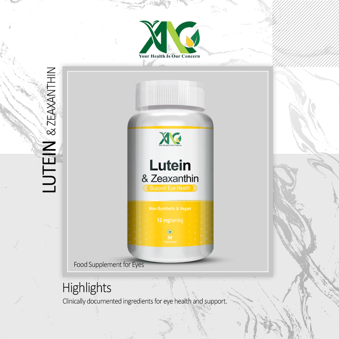 ANC Lutein & Zeaxanthin For Fights Low Eye Vision, Dry Eyes & Retina Health Protects from UV & Blue Light Defence 90 Capsules