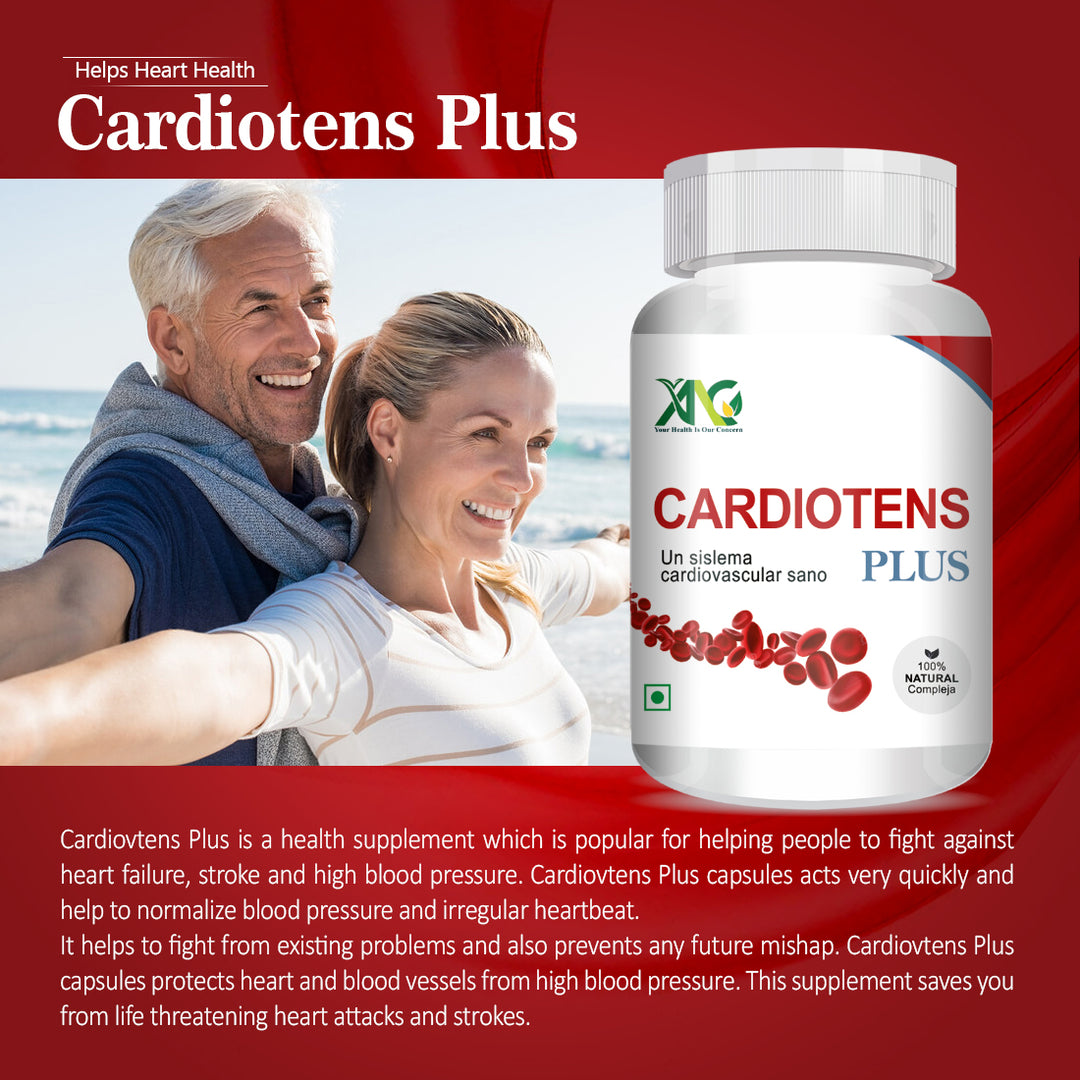 ANC CARDIOTENS PLUS with Arjuna Extract & Moringa Extract Heart Health Supplement (60 Capsules) for Men & Women