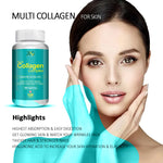 Load image into Gallery viewer, ANC Hydrolyzed Multi Collagen Peptide with all 5 Types of Collagen Including TYPE I, II, III, V &amp; X Supports Skin, Hair, Nails &amp; Joints 120 Tablets
