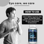 Load image into Gallery viewer, ANC Vision Eye Vitamins good for Eyes with Lutein &amp; Zeaxanthin | Fights Low Eye Vision, Dry Eyes &amp; Retina 90 Tablets
