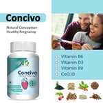 Load image into Gallery viewer, ANC Concivo Women fertility supplement | Facilitate natural coception | Natural conceive tablets | Fertility booster tablets | Nutrition For Women Planning Pregnancy | Supports Timely Ovulation | 60 Veg Tablets
