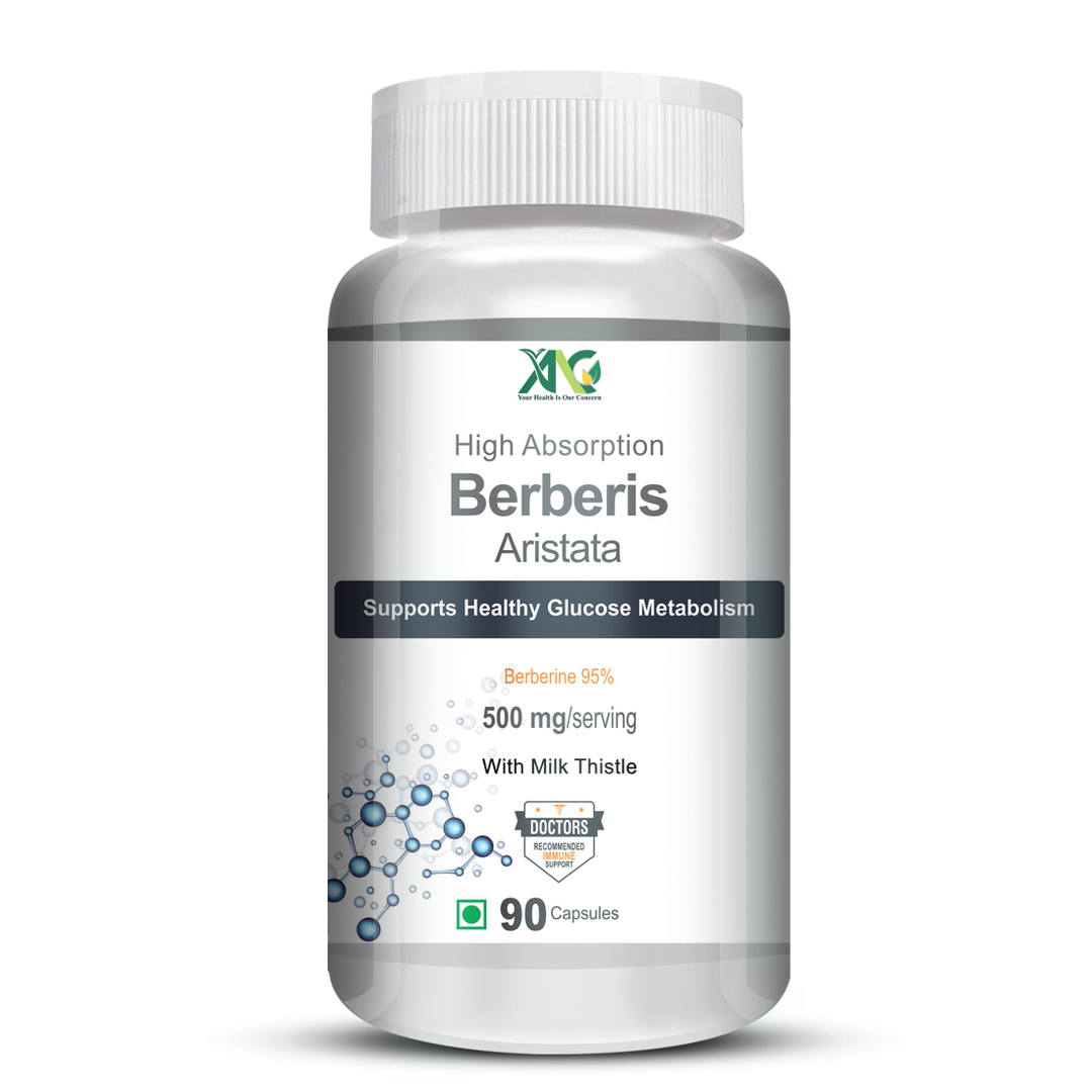 ANC Berberis Berberine 95% with Milk Thistle Vegetable 90 Capsules