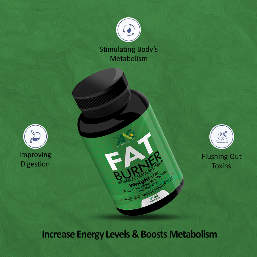 ANC Fat Burner Weight Management for Men & Women for Effective Weight Loss and Fat Burning Results | Target Stubborn Belly Fat, Boost Ketosis, and Enhance Energy Levels (60 Capsules)
