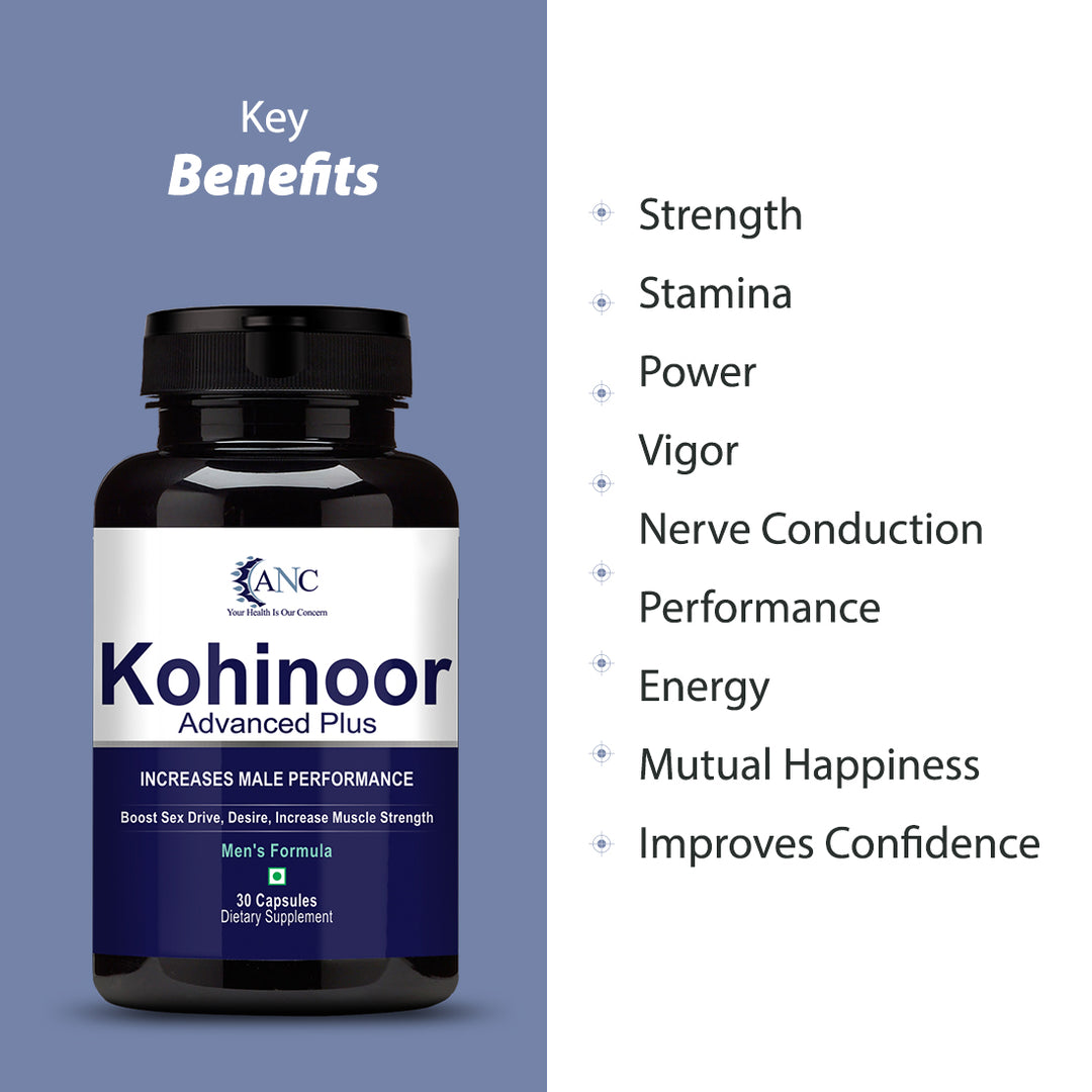 ANC Kohinoor Advance Plus Veg 30 Capsules Help In Support Men Health