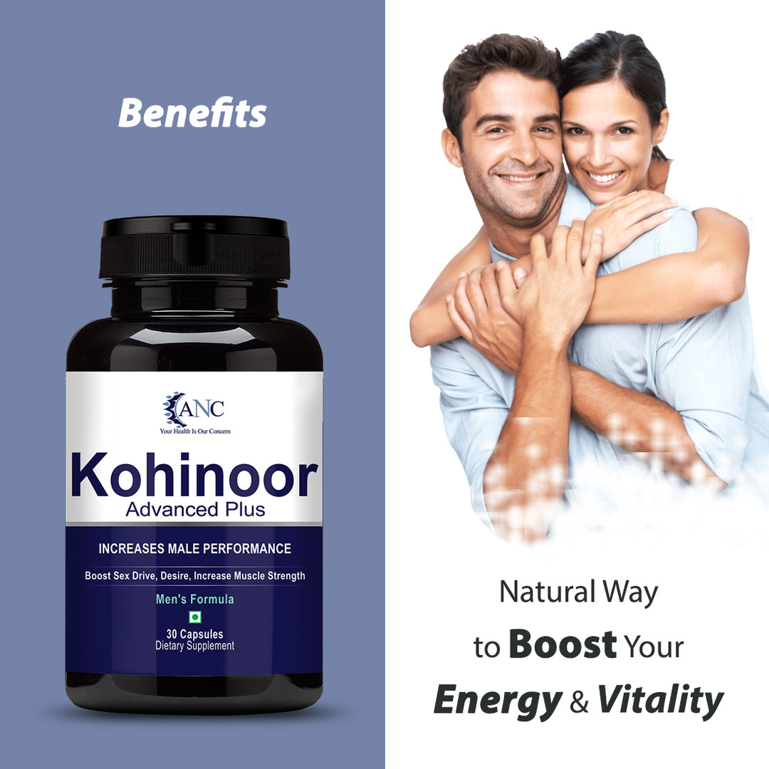 ANC Kohinoor Advance Plus Veg 30 Capsules Help In Support Men Health